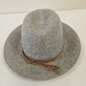 Stylish Gray Fedora with Tan Band